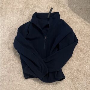 lululemon athletica Men's Dark Blue Zip-Up Sweater